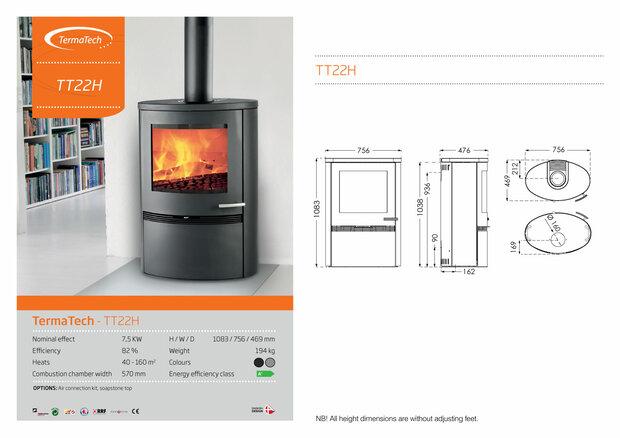 Houtkachel TT22H